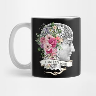 Brain Floral, Mental Health Matters 2 Mug